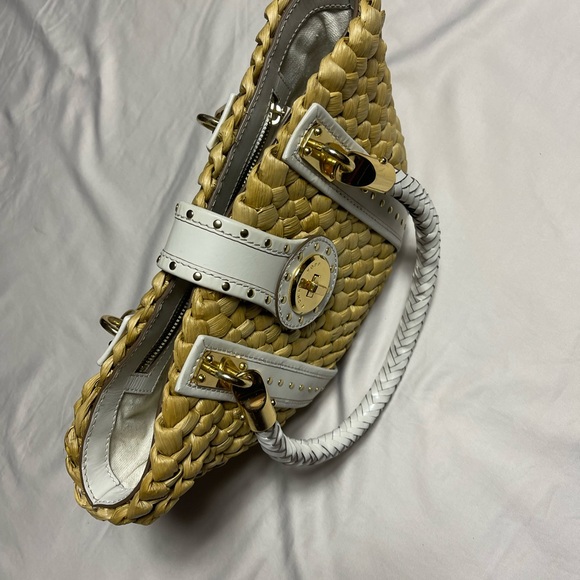 Michael Kors Woven Straw Bag Tantorini. Used once - Picture 6 of 10